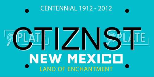 CTIZNST New Mexico License Plate
