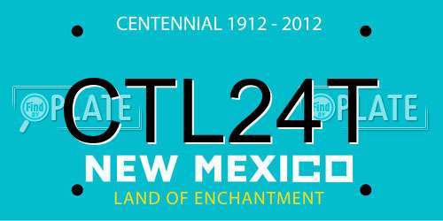 CTL24T New Mexico License Plate