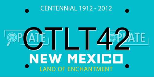 CTLT42 New Mexico License Plate