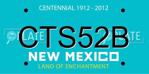 CTS52B New Mexico License Plate
