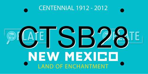 CTSB28 New Mexico License Plate