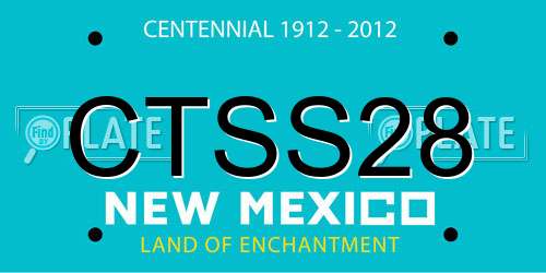 CTSS28 New Mexico License Plate