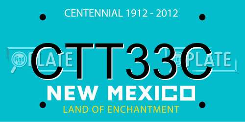 CTT33C New Mexico License Plate