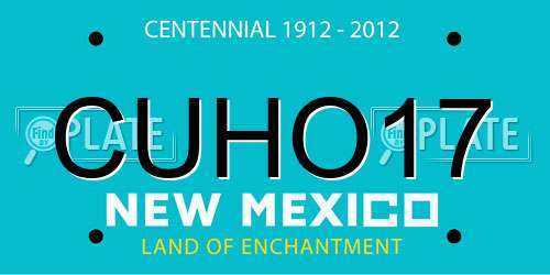 CUHO17 New Mexico License Plate