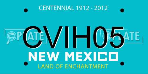 CVIH05 New Mexico License Plate