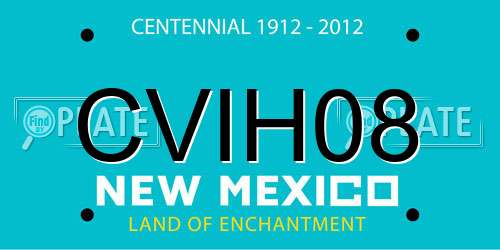 CVIH08 New Mexico License Plate