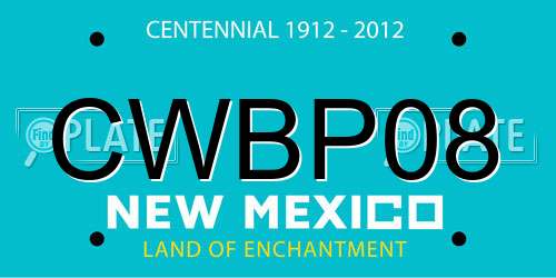 CWBP08 New Mexico License Plate