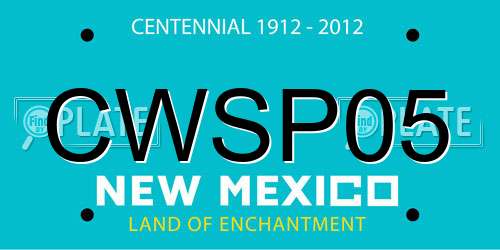 CWSP05 New Mexico License Plate
