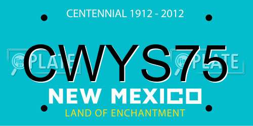 CWYS75 New Mexico License Plate