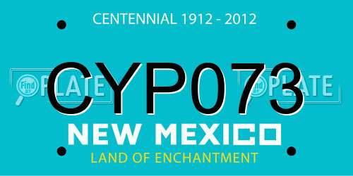 CYP073 New Mexico License Plate