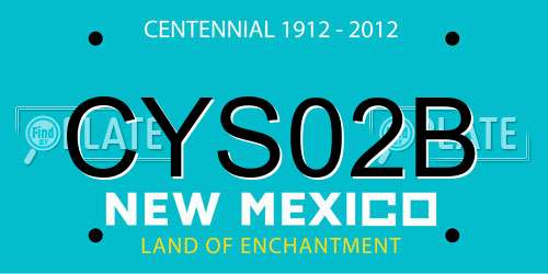 CYS02B New Mexico License Plate