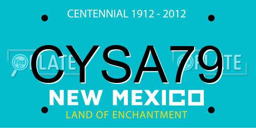 CYSA79 New Mexico License Plate