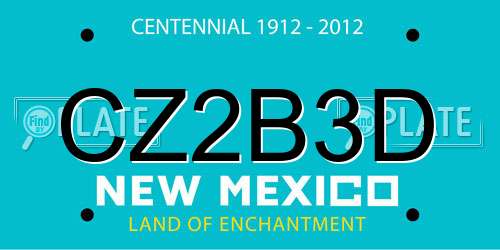 CZ2B3D New Mexico License Plate