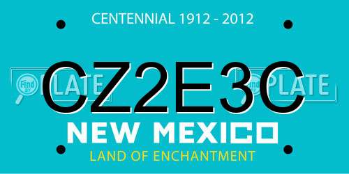 CZ2E3C New Mexico License Plate