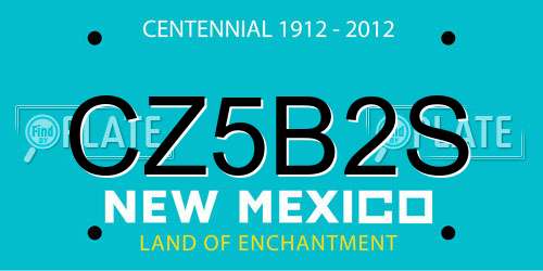CZ5B2S New Mexico License Plate