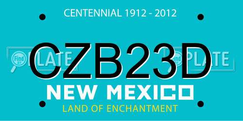 CZB23D New Mexico License Plate