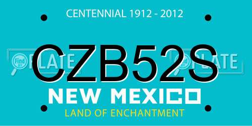 CZB52S New Mexico License Plate