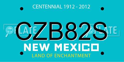 CZB82S New Mexico License Plate