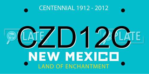 CZD12C New Mexico License Plate