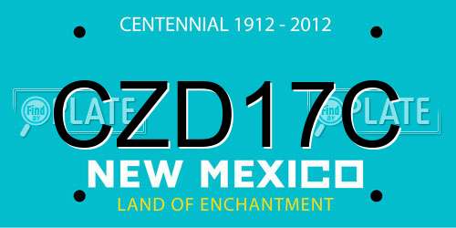 CZD17C New Mexico License Plate
