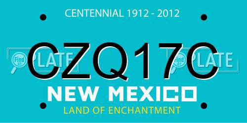 CZQ17C New Mexico License Plate