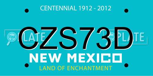CZS73D New Mexico License Plate