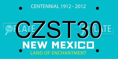 CZST30 New Mexico License Plate