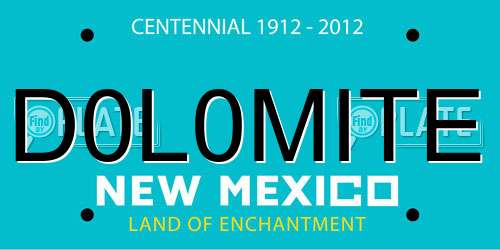 D0L0MITE New Mexico License Plate