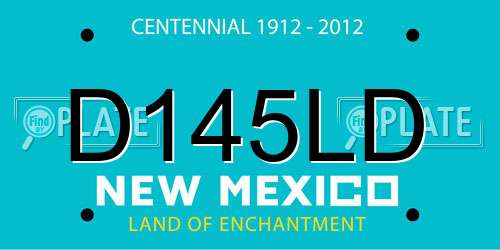D145LD New Mexico License Plate