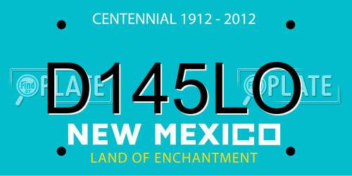 D145LO New Mexico License Plate