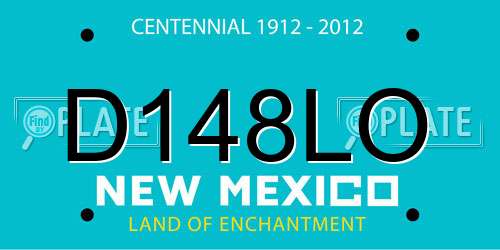 D148LO New Mexico License Plate