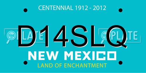 D14SLQ New Mexico License Plate