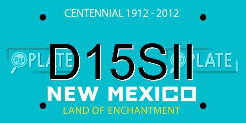 D15SII New Mexico License Plate