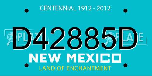 D42885D New Mexico License Plate