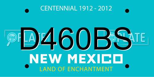D460BS New Mexico License Plate