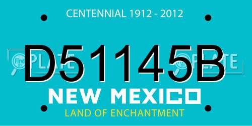 D51145B New Mexico License Plate
