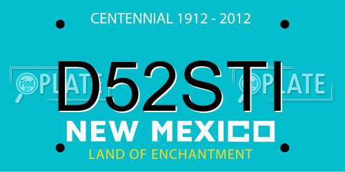 D52STI New Mexico License Plate