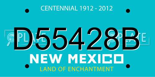 D55428B New Mexico License Plate