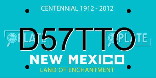 D57TTO New Mexico License Plate