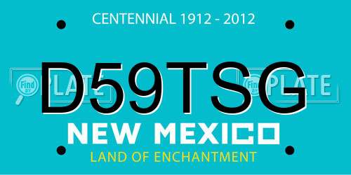 D59TSG New Mexico License Plate