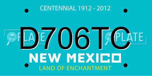 D706TC New Mexico License Plate