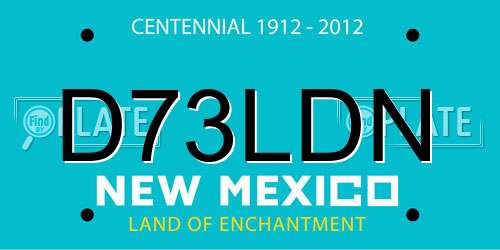 D73LDN New Mexico License Plate