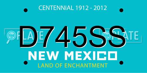 D745SS New Mexico License Plate