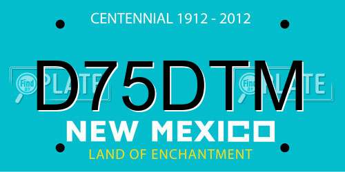 D75DTM New Mexico License Plate