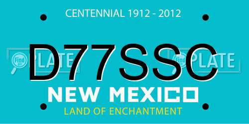 D77SSC New Mexico License Plate