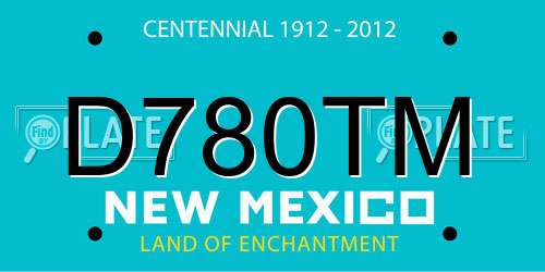 D780TM New Mexico License Plate