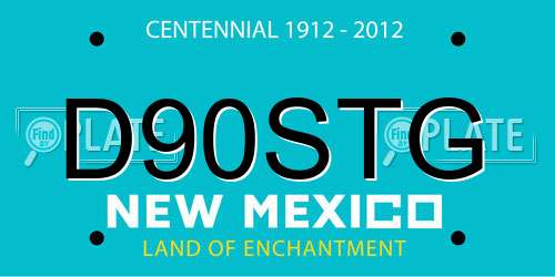 D90STG New Mexico License Plate