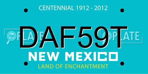 DAF59T New Mexico License Plate