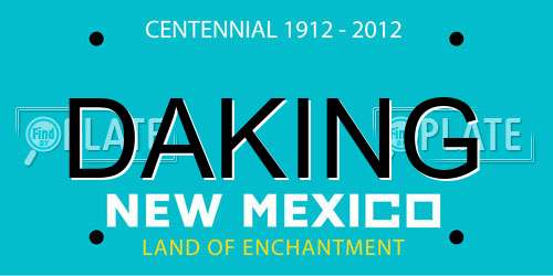 DAKING New Mexico License Plate