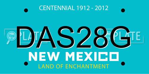 DAS28G New Mexico License Plate